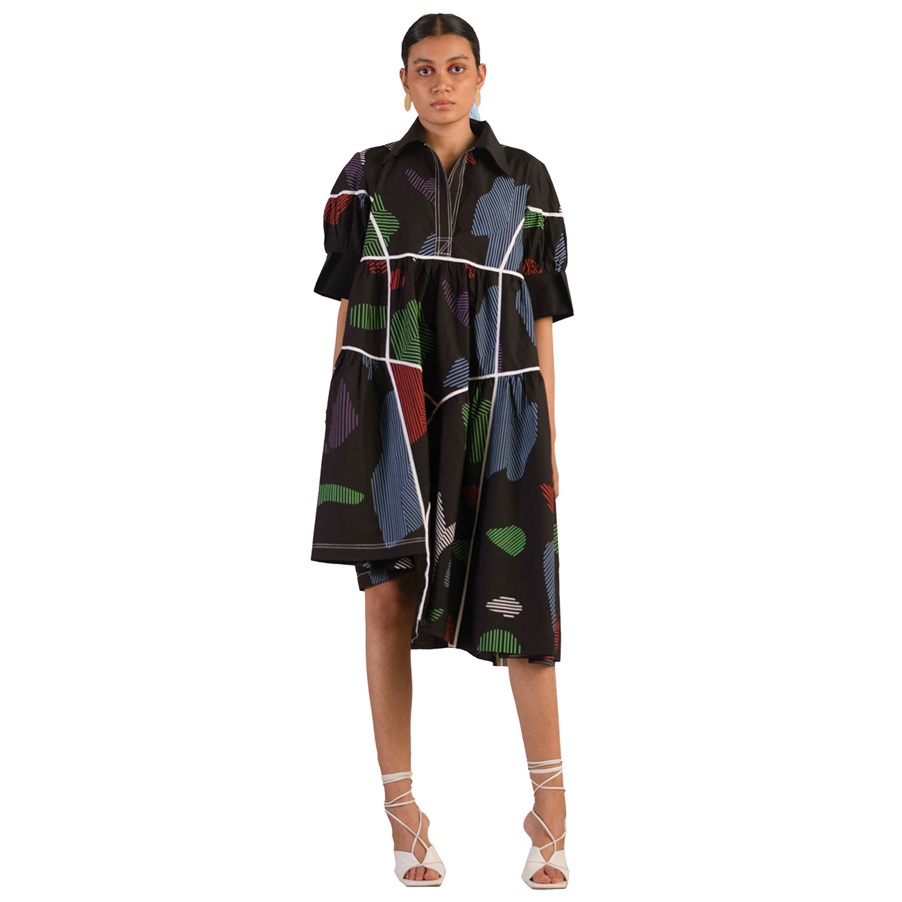 Load image into Gallery viewer, SHORT TERRAZO DRESS
