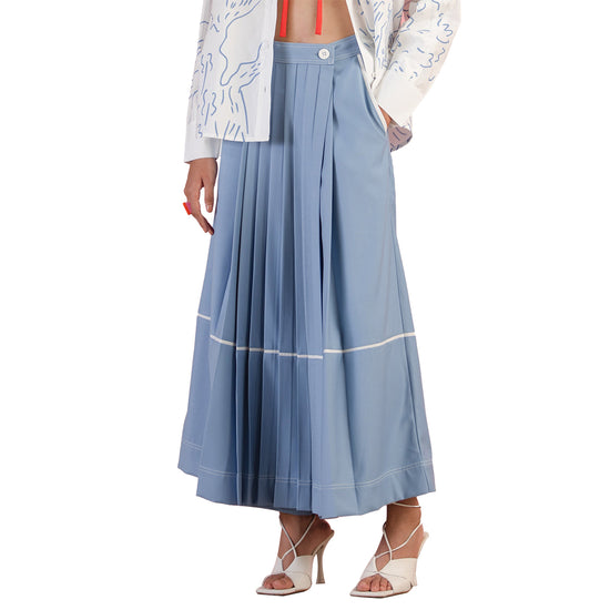 SKY PLEATED TROUSER