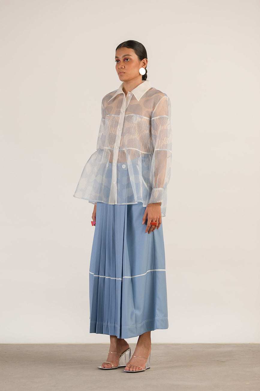 SKY PLEATED TROUSER