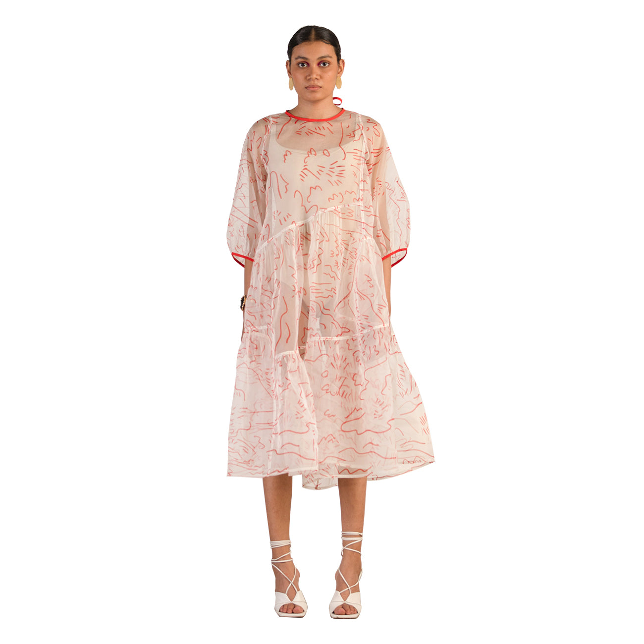 LANDSCAPE ORGANZA DRESS