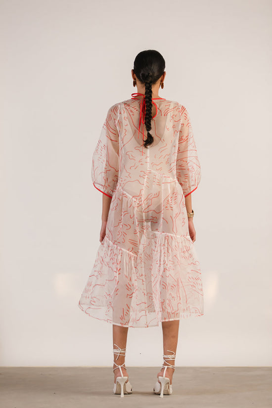 LANDSCAPE ORGANZA DRESS