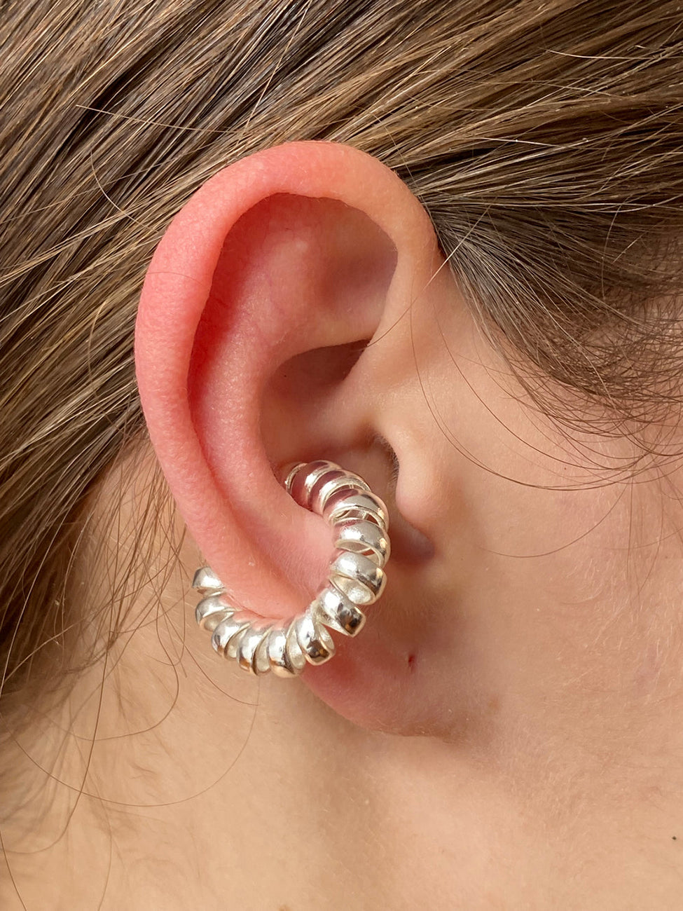 Load image into Gallery viewer, SMALL SPIRAL EAR CUFF
