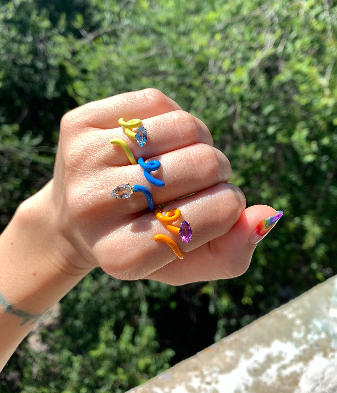 BABY VINE TENDRIL RING