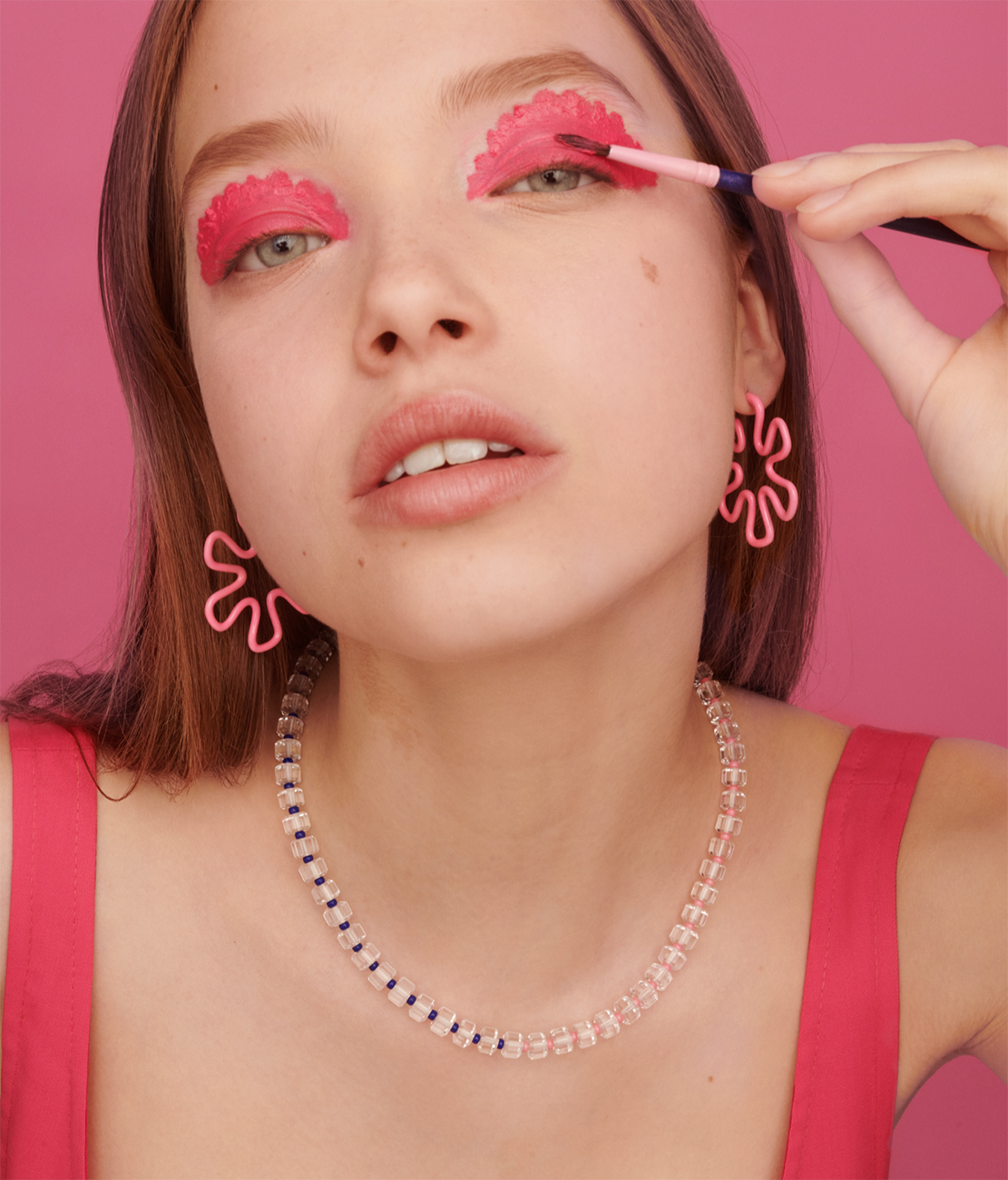 B BEADED NECKLACE