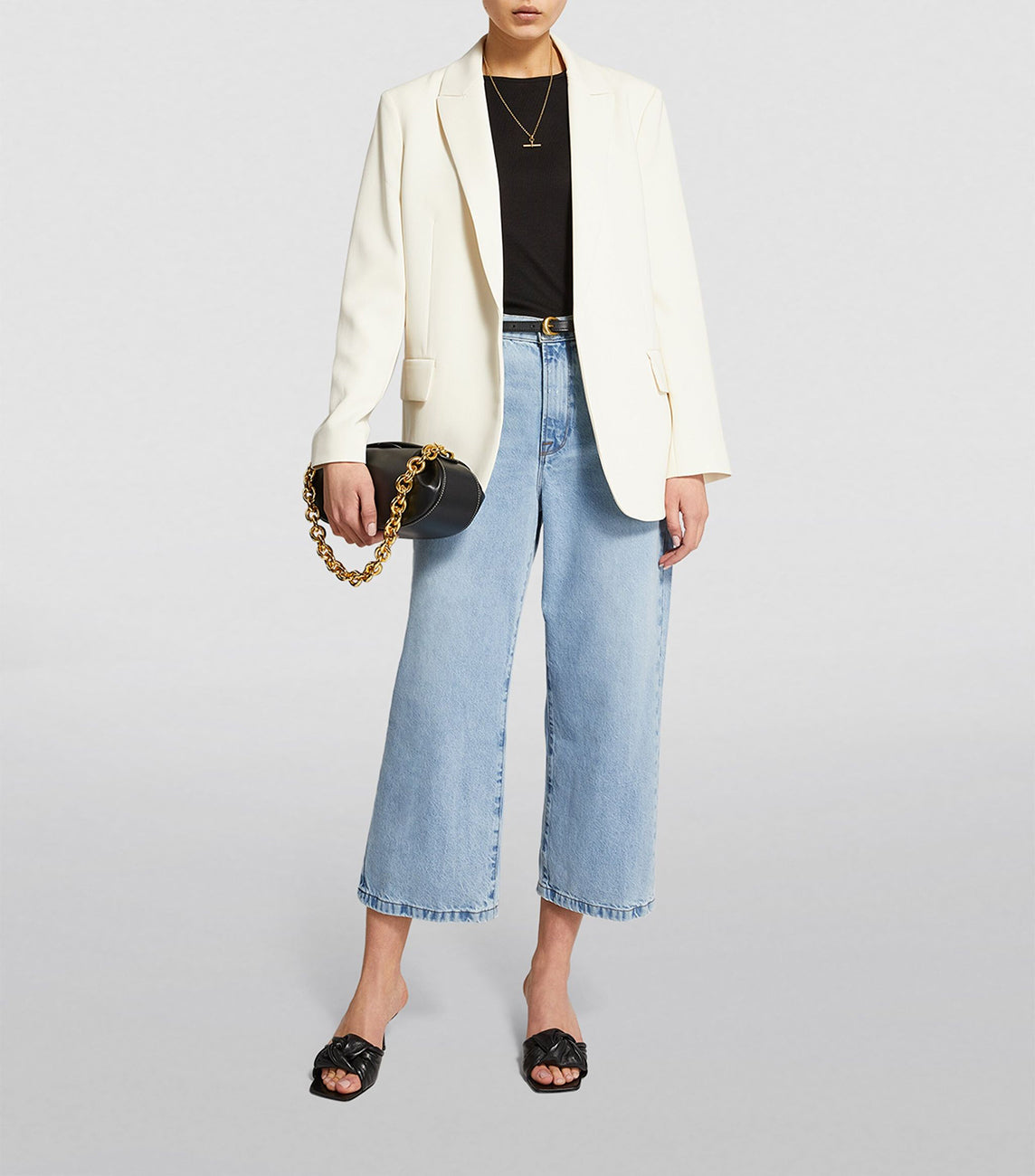 ALI WIDE CROP JEANS