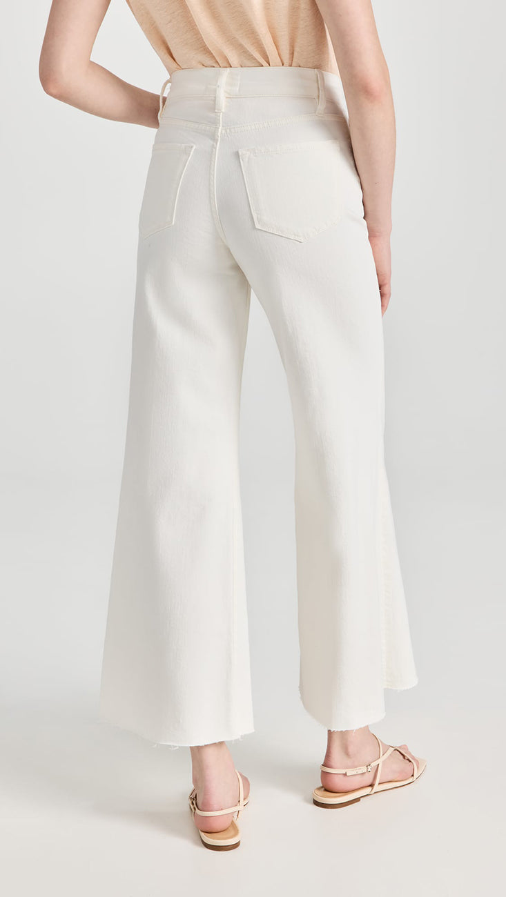 LE PALAZZO CROP RAW JEANS