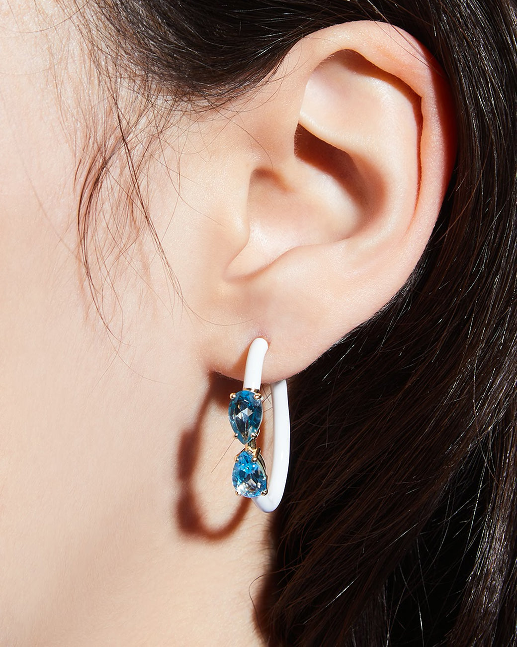 DROP CUT VINE HOOPS