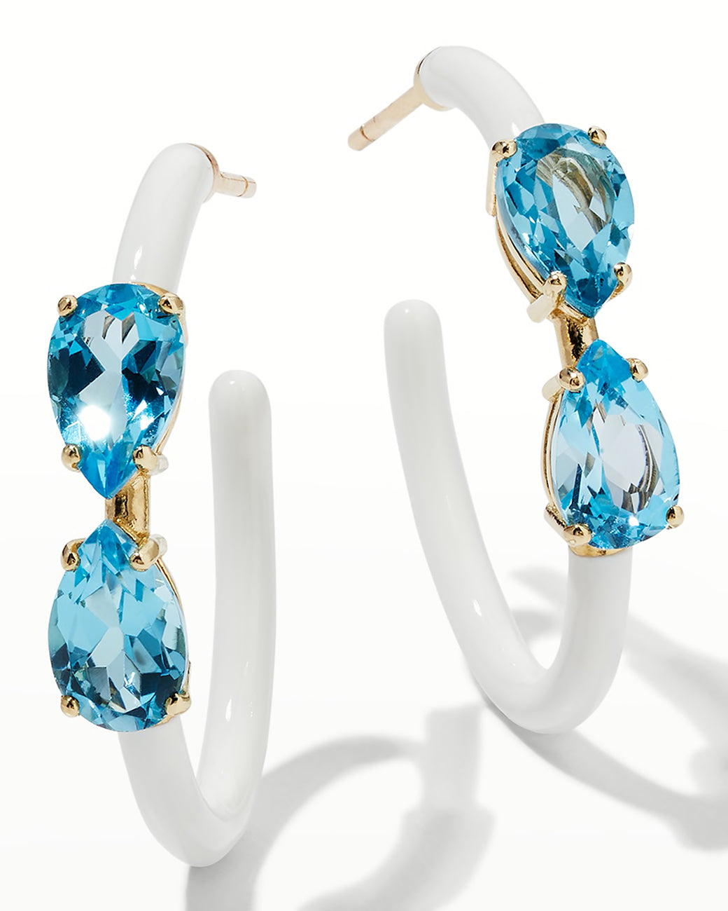DROP CUT VINE HOOPS