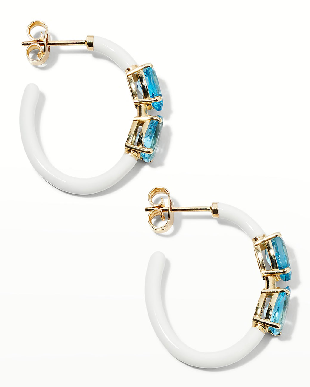DROP CUT VINE HOOPS