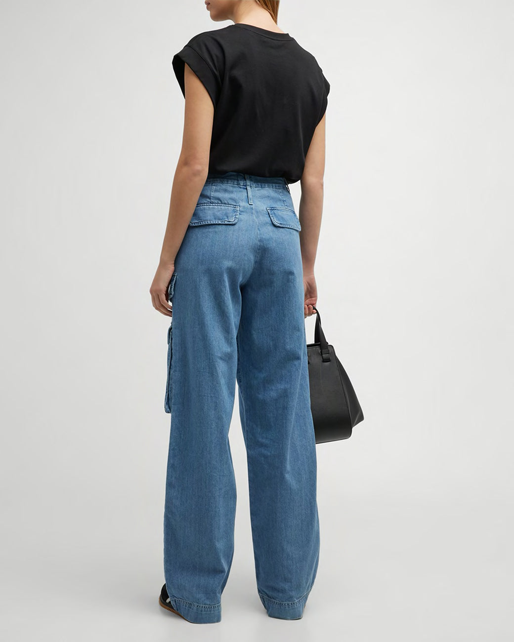 RELAXED STRAIGHT CARGO JEANS
